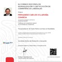 Certificado de Competencia Laboral del Gobierno Federal de México